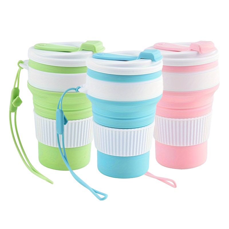 Camping Cooking Mug - Gobelet de voyage pliable en silicone,