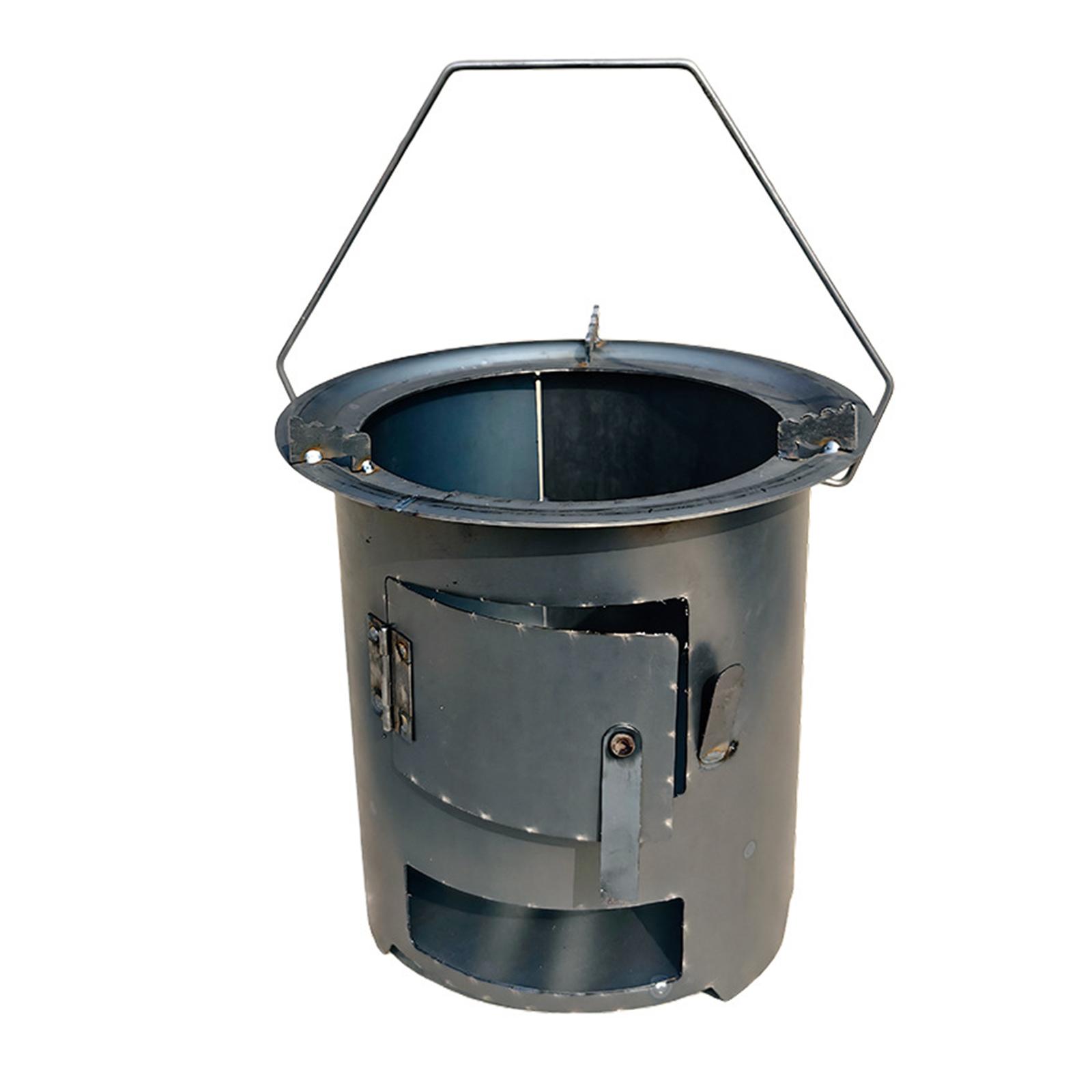 Camping Cooking Fire Pit - Réchaud de camping pliable en fer,