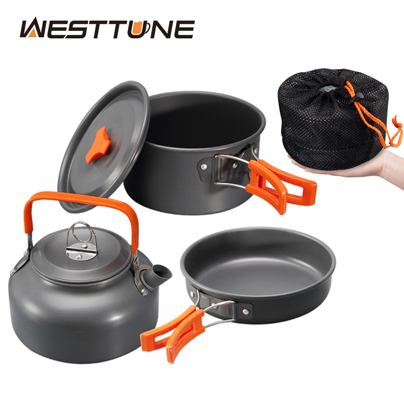 Camping Cooking Pots And Pans Set - WESTTUNE – Kit d'ustensiles de cuisine
