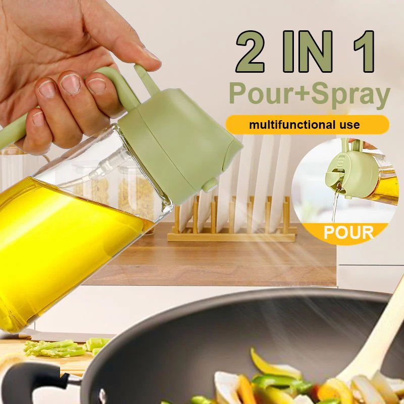Camping Cooking Oil - Pulvérisateur de Verser 2 en 1,