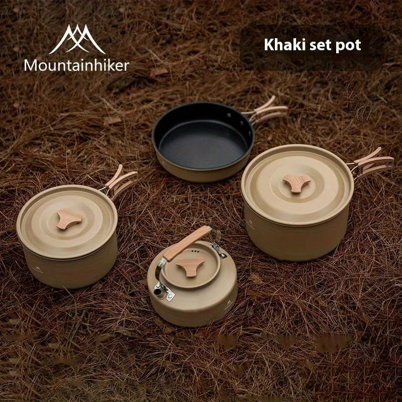Camping Cooking Set Compact - Mountainhiker nouveau ensemble pot bouilloire pots
