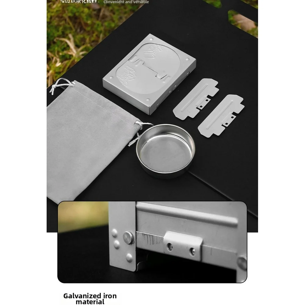 Camping Cooking Tray - Réchaud à combustible solide allemand pliable