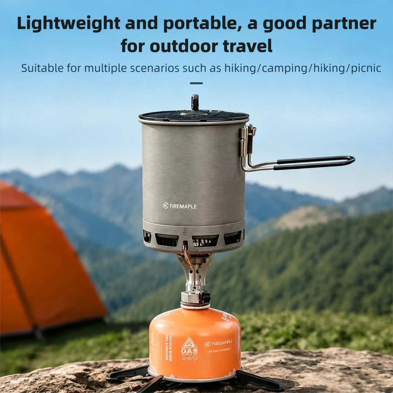 Camping Cooking One Pot - Ensemble de cuisine de camping ultraléger,