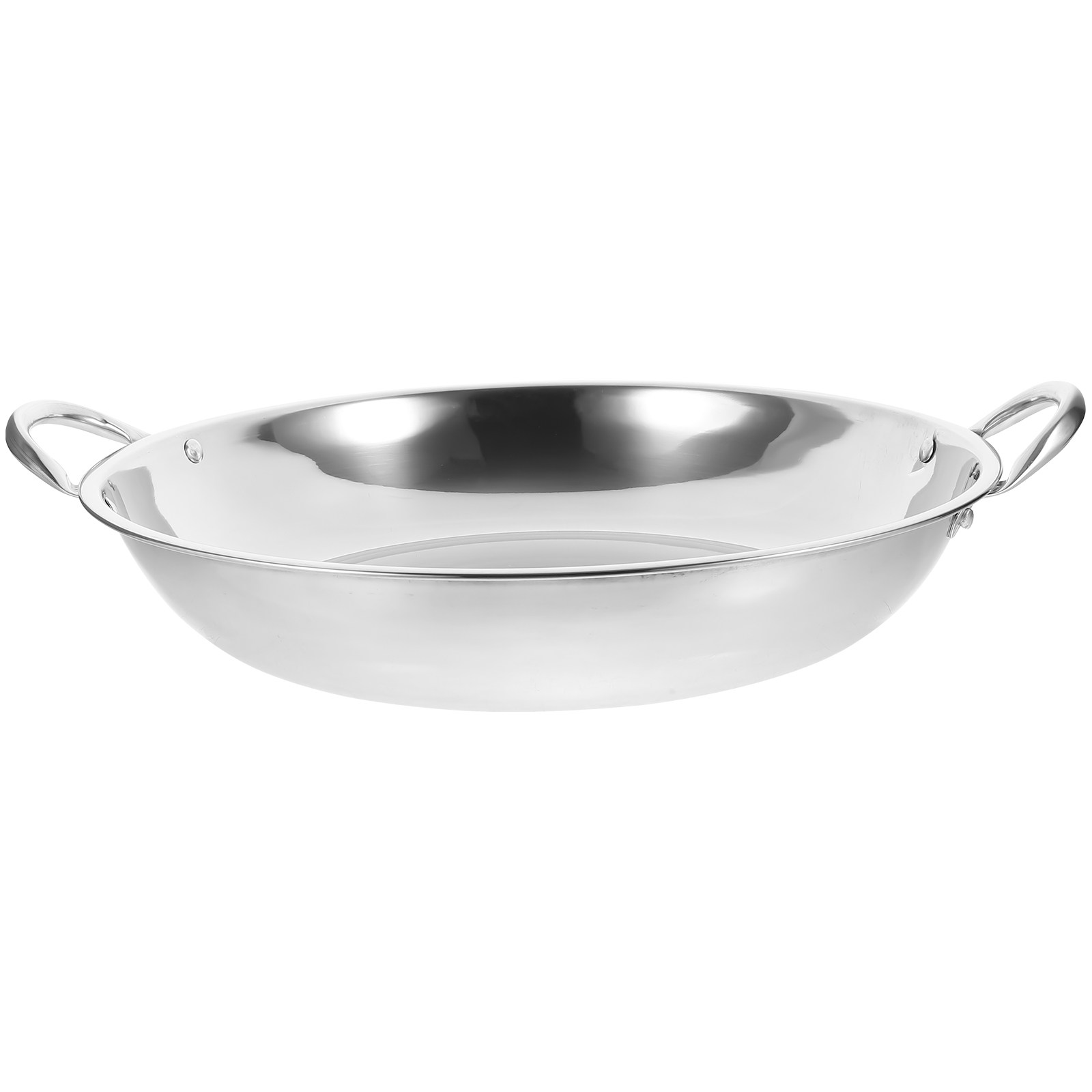 Camping Cooking Handle - Wok en acier inoxydable à double