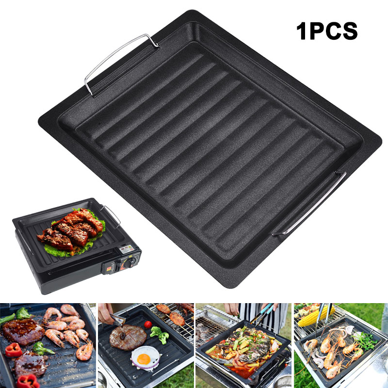 Camping Cooking Tray - Poêle à griller carrée épaisse pour