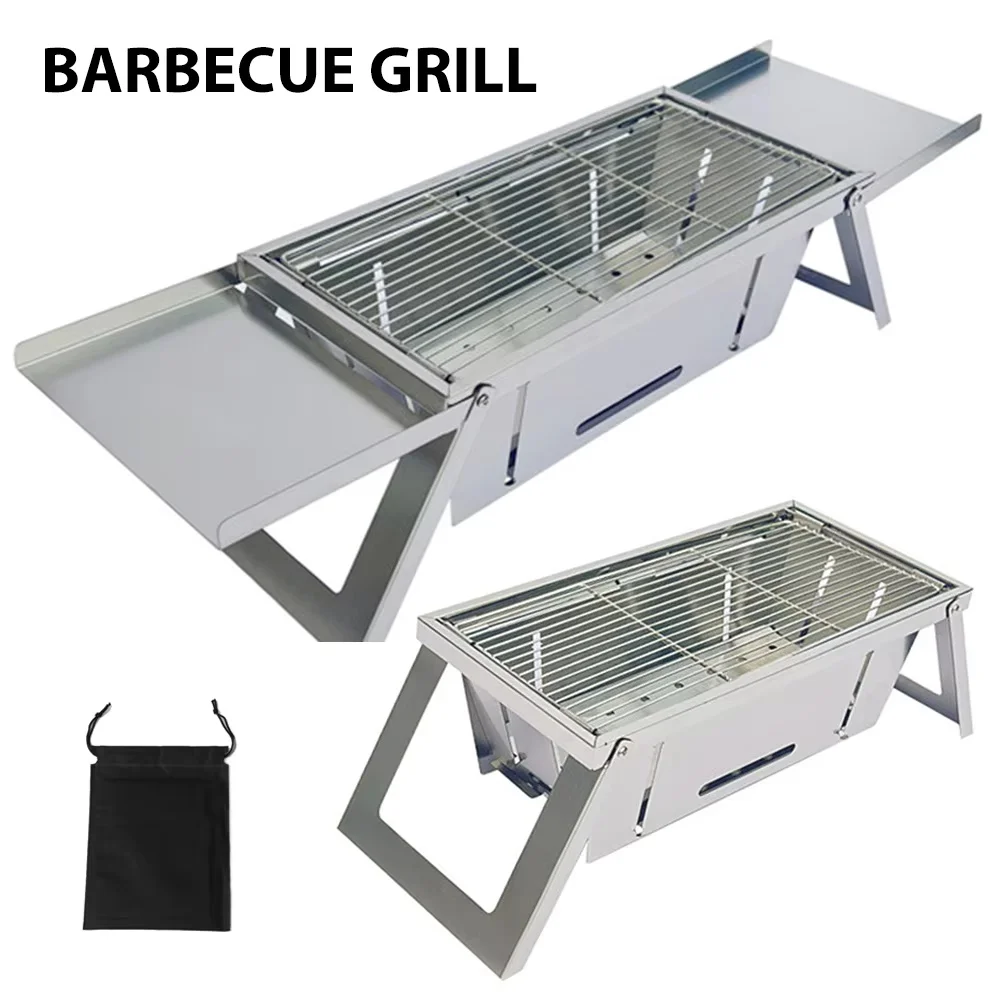 Camping Cooking Set Compact - Grill de Barbecue Portable en acier