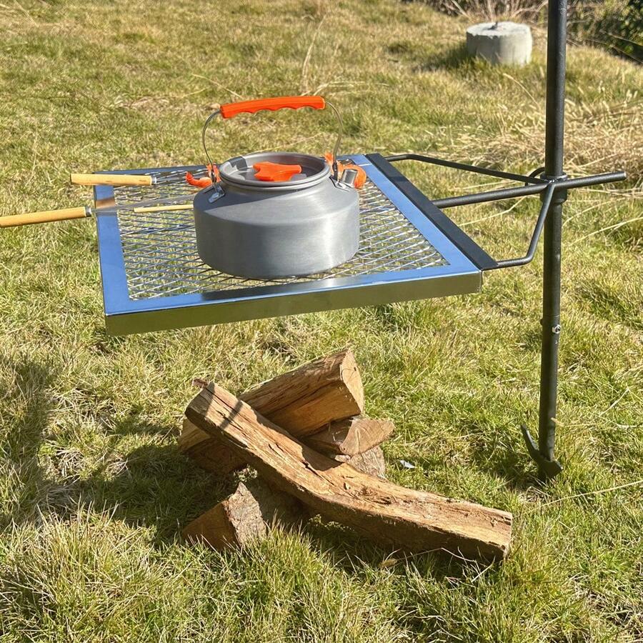 Camping Cooking Fire Pit - 360 ° Grille de camping rotative