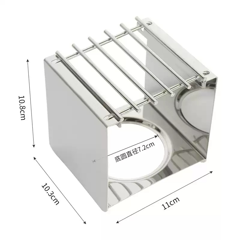 Camping Cooking Set Stainless Steel - Support carré en acier inoxydable pour