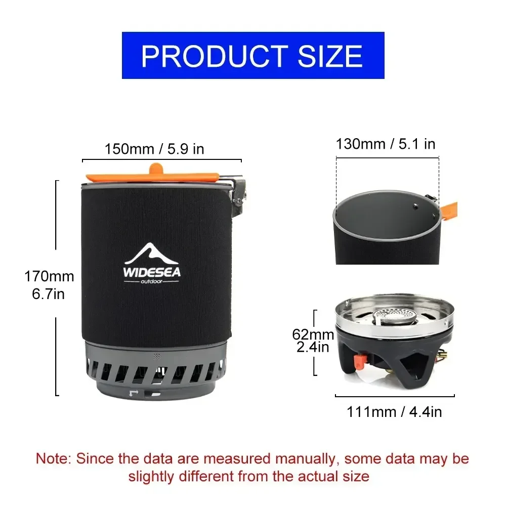 Camping Cooking One Pot - Widesea poêle brûleur Pot touristique tasse