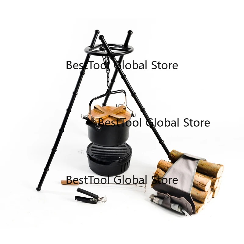 Camping Cooking One Pot - Ensemble de cuisine de camping multifonctionnel,