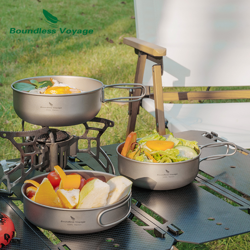 Camping Cooking Pots And Pans Set - Ensemble de cuisine de camping en