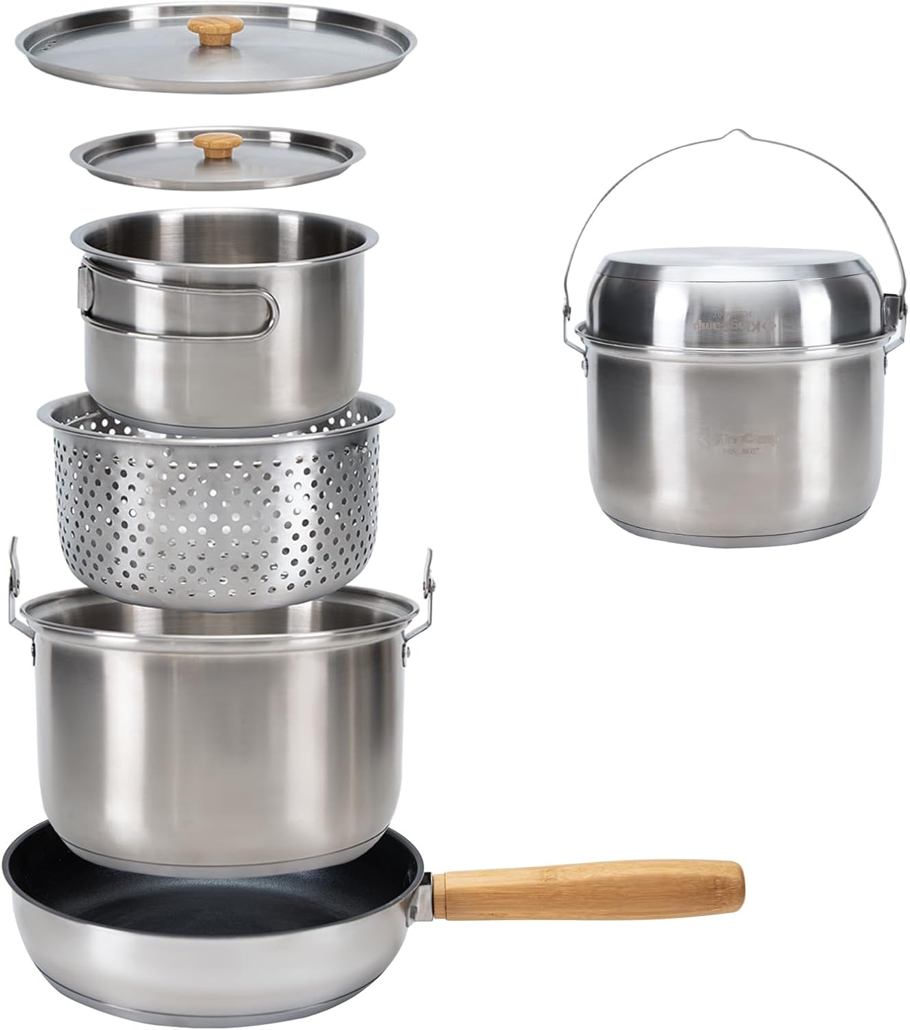 Camping Cooking Pots And Pans Set - Ensemble de cuisine de camping en