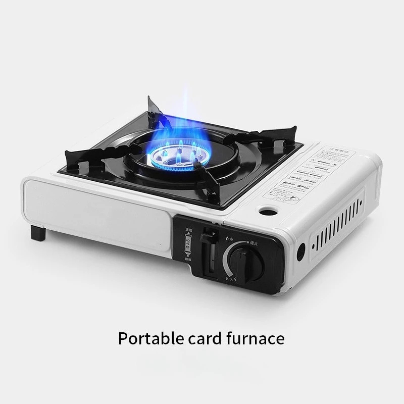 Camping Cooking Set Compact - Réchaud à gaz portable, design compact