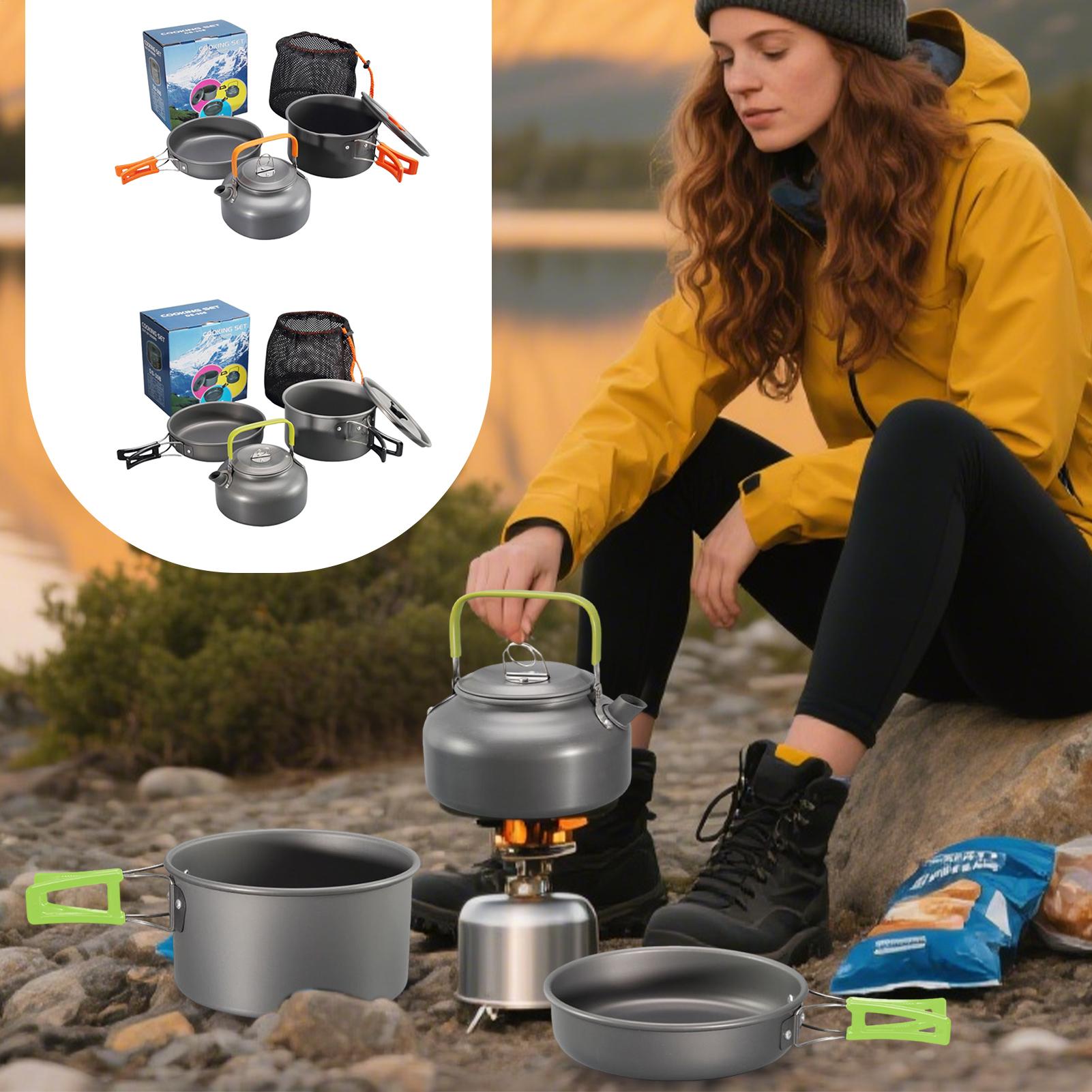 Camping Cooking Pots And Pans Set - Ustensiles de cuisine de Camping, ensemble