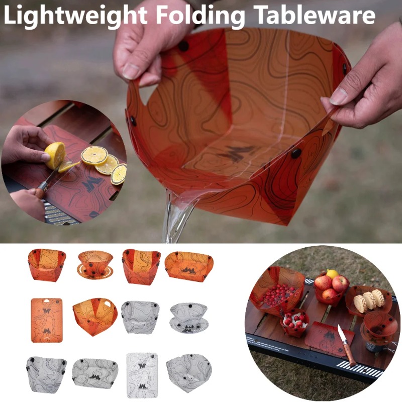 Camping Cooking Kit - Vaisselle de Camping pliable, bol Portable,