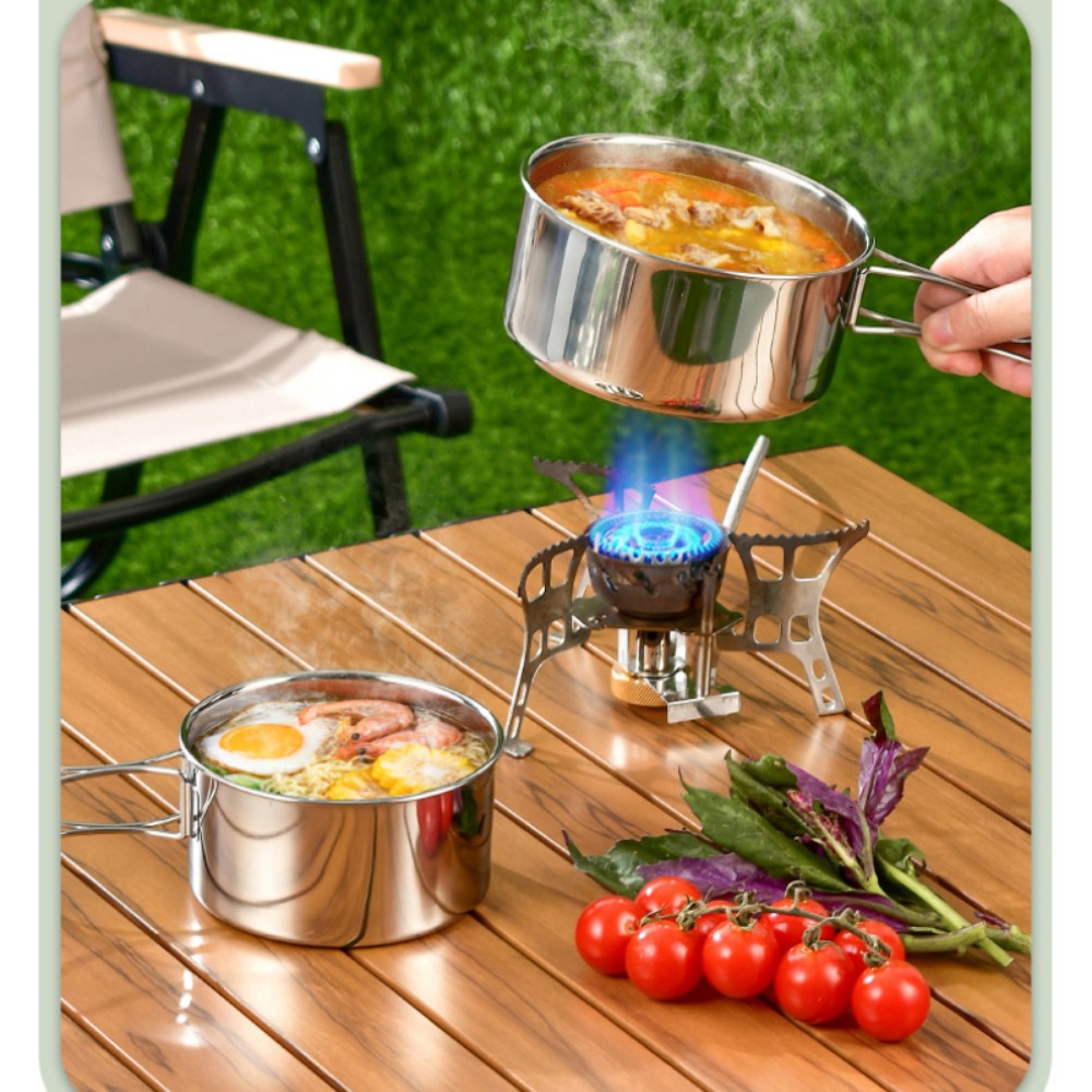 12 pièces ensemble de cuisine  - Camping Cooking Pots And Pans Set avis et prix
