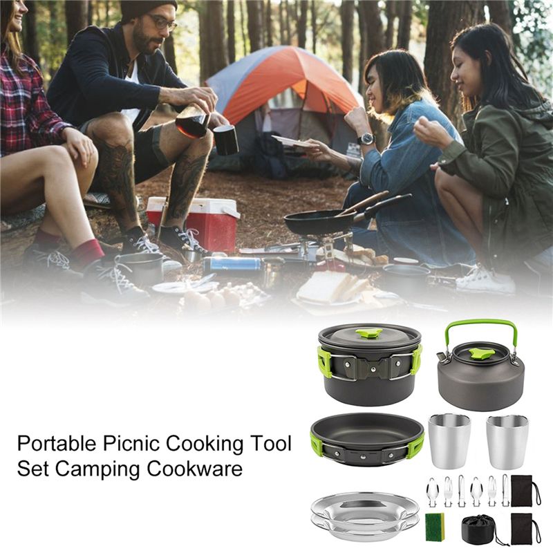 【ACHETERS】 Ustensiles de cuisi - Camping Cooking Pots And Pans Set avis et prix