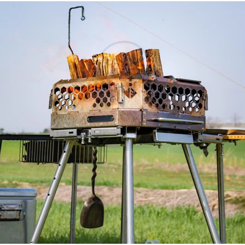 Poêle à bois Portable en acier - Camping Cooking Equipment Electric avis et prix