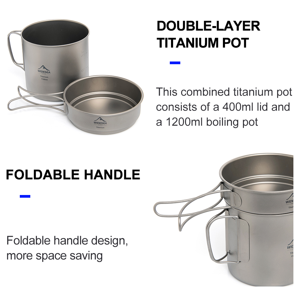 Widesea – pot de camping ultra - Camping Cooking Mug avis et prix