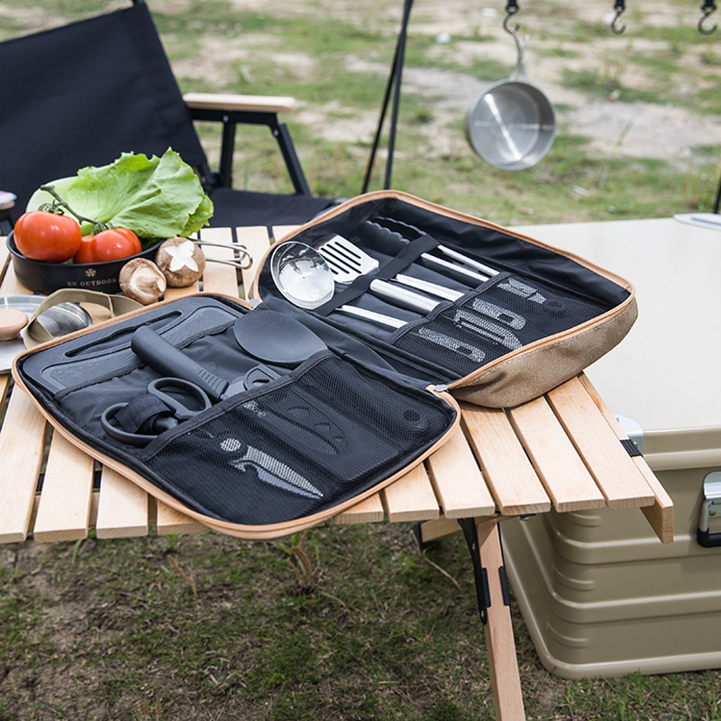 Ensemble de 8 ustensiles de cu - Camping Cooking Set Stainless Steel avis et prix