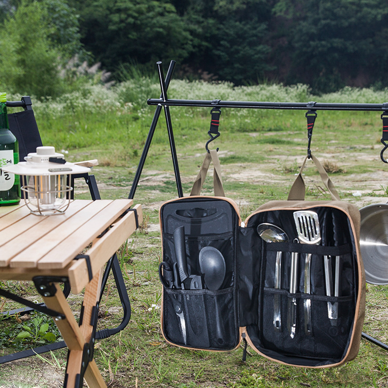 Ensemble de 8 ustensiles de cu - Camping Cooking Set Stainless Steel avis et prix