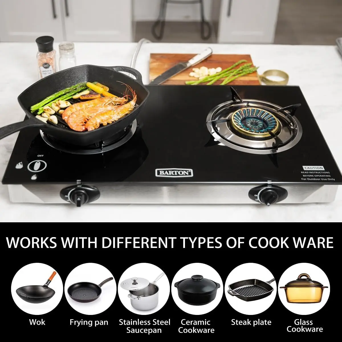 Cuisinière à gaz propane à 2 b - Camping Cooking Top avis et prix