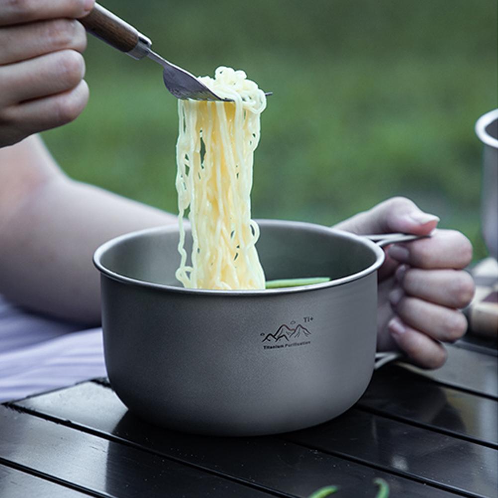 Casserole de camping en titane - Camping Cooking Handle avis et prix