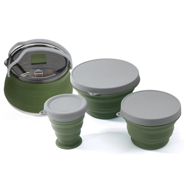 Ensemble de casseroles pliante - Camping Cooking Set Compact avis et prix