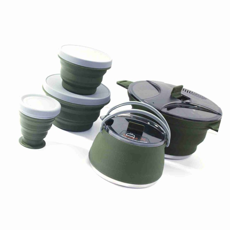 Ensemble de casseroles pliante - Camping Cooking Set Compact avis et prix