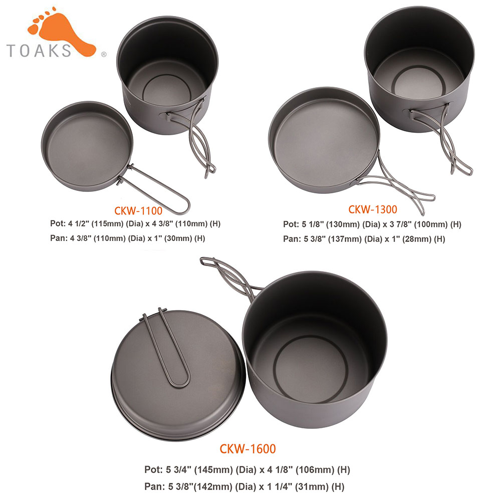 TOAKS-Ensemble d'ustensiles de - Camping Cooking Utensil Set avis et prix