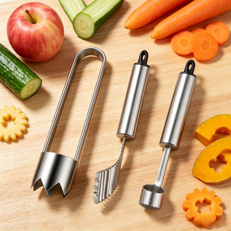 Lot de 3 dénoyauteurs en acier - Camping Cooking Full Set avis et prix