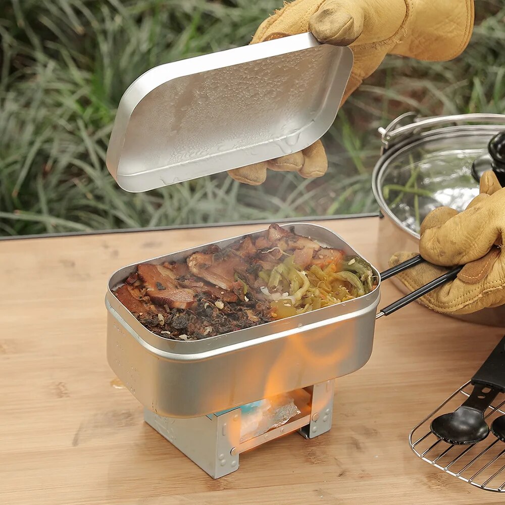 Boîtes à déjeuner en aluminium - Camping Cooking Tray avis et prix