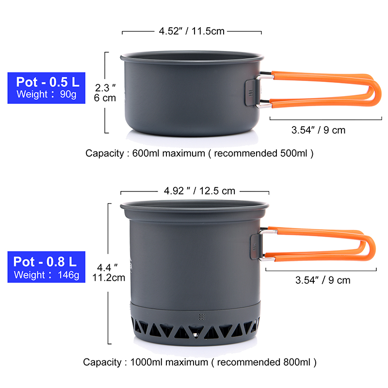 Widesea – ensemble d'ustensile - Camping Cooking Set Compact avis et prix