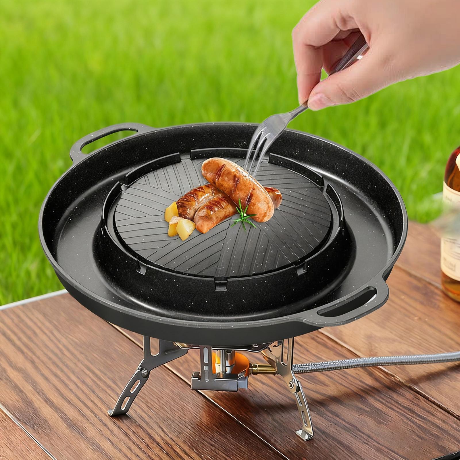 Grill et poêle chaude 2 en 1 p - Camping Cooking Top avis et prix