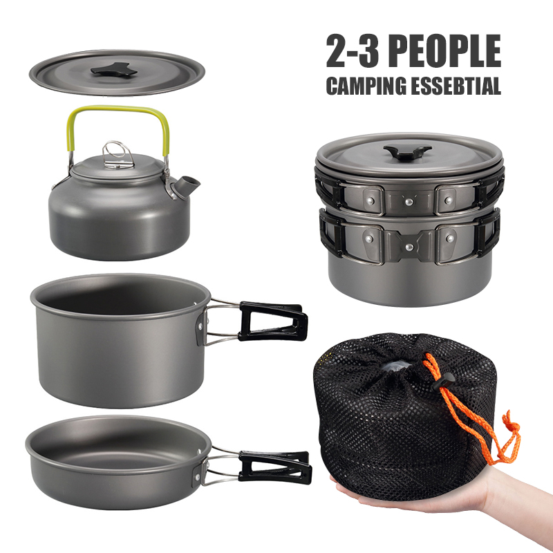 WESTTUNE – Kit d'ustensiles de - Camping Cooking Pots And Pans Set avis et prix