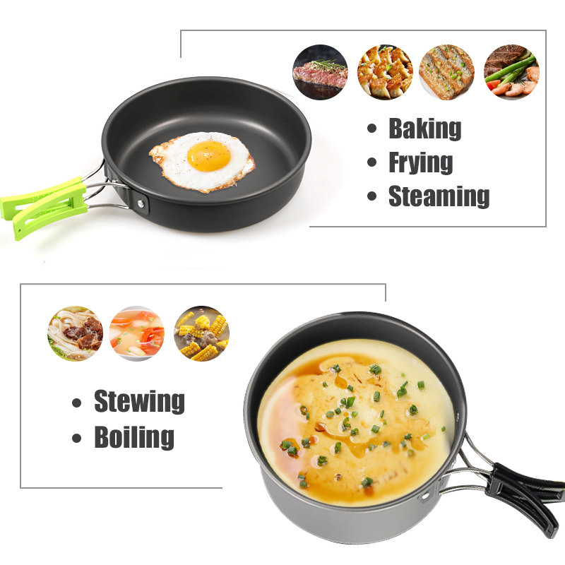 WESTTUNE – Kit d'ustensiles de - Camping Cooking Pots And Pans Set avis et prix