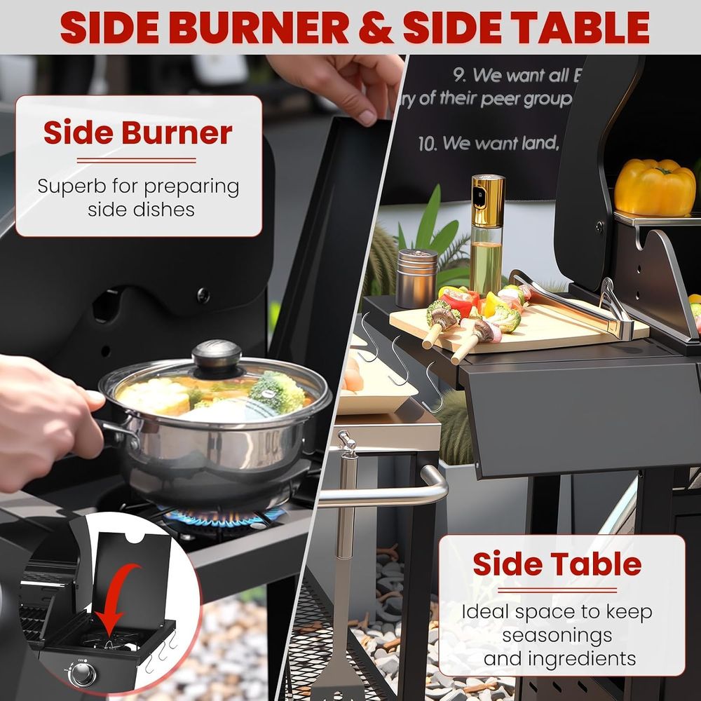Barbecue au gaz propane à 3 br - Camping Cooking Top avis et prix