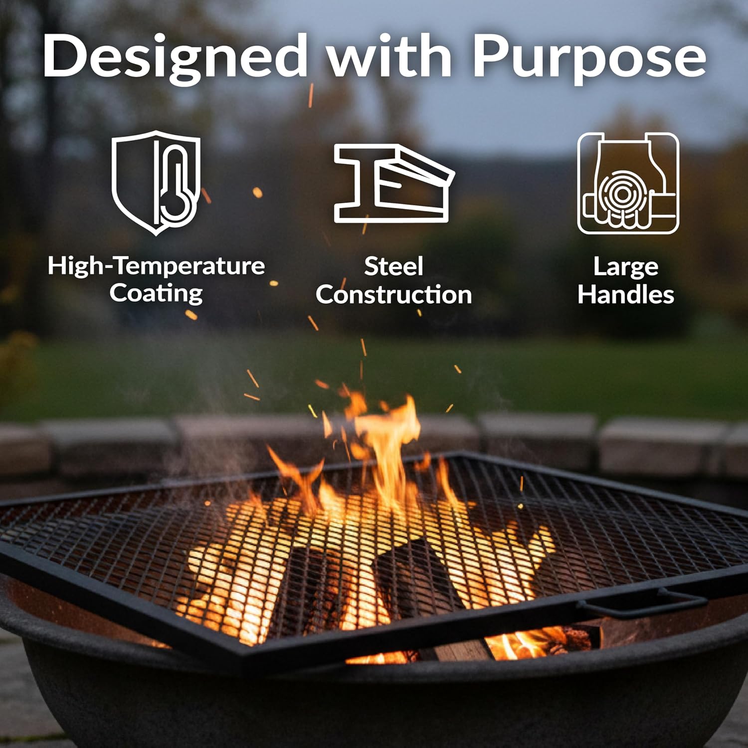 Grille de barbecue carrée en a - Camping Cooking Fire Pit avis et prix