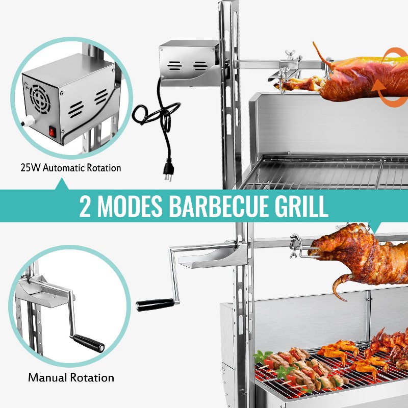 Grill de Barbecue 2 en 1, rôti - Camping Cooking Equipment Electric avis et prix