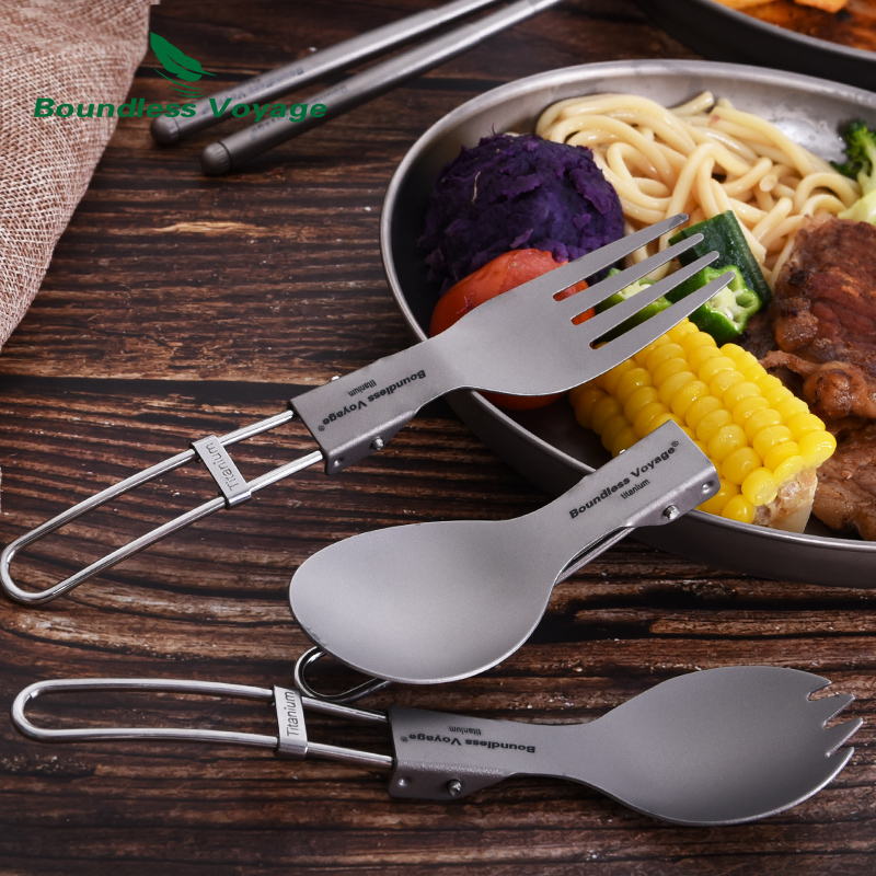 Couverts de Camping en titane, - Camping Cooking Set Stainless Steel avis et prix