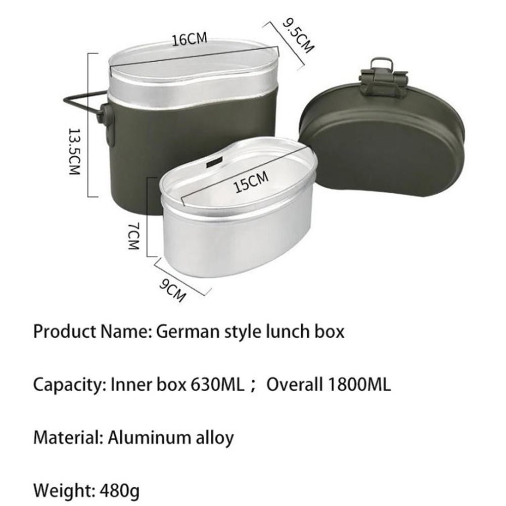 Ensemble de 3 boîtes à lunch e - Camping Cooking Set Compact avis et prix