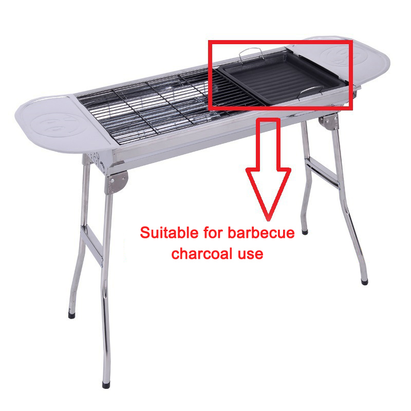 Poêle à griller carrée épaisse - Camping Cooking Tray avis et prix