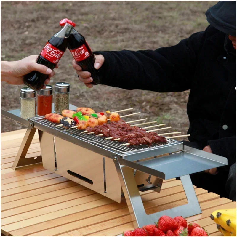 Grill de Barbecue Portable en  - Camping Cooking Set Compact avis et prix