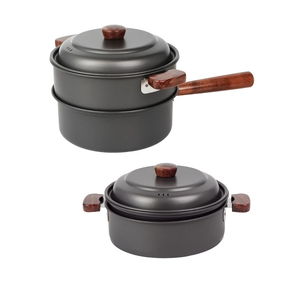 Ensemble de marmites de cuisin - Camping Cooking Pot With Lid avis et prix
