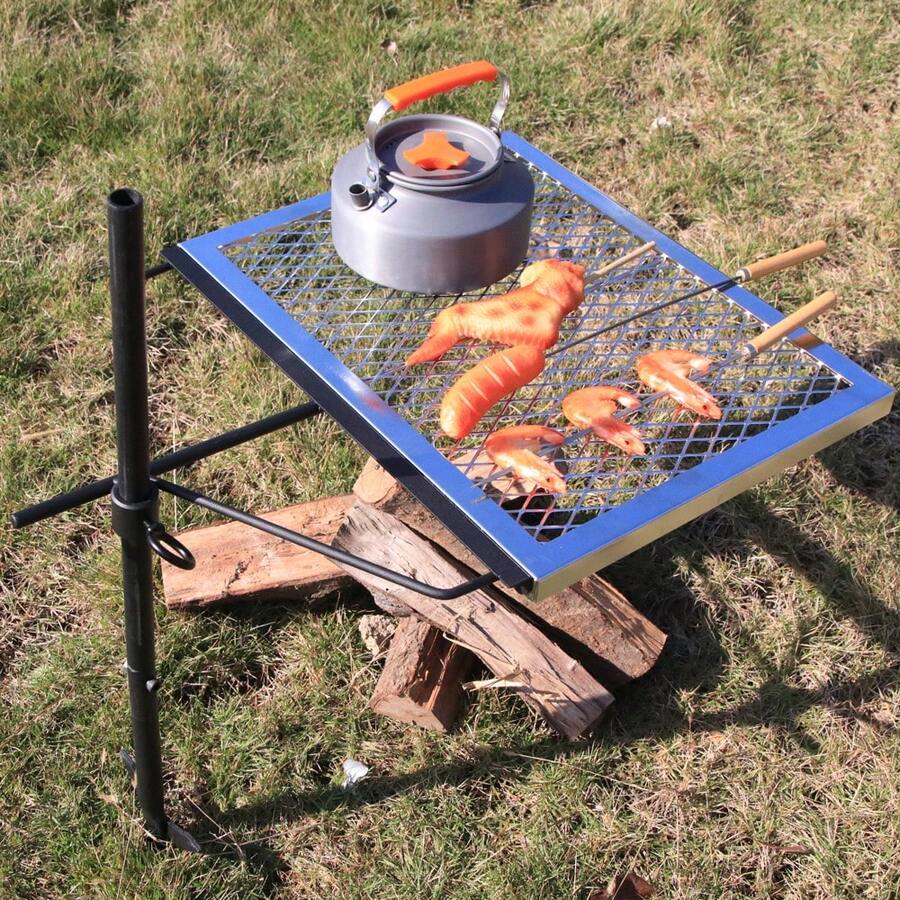360 °   Grille de camping rota - Camping Cooking Fire Pit avis et prix