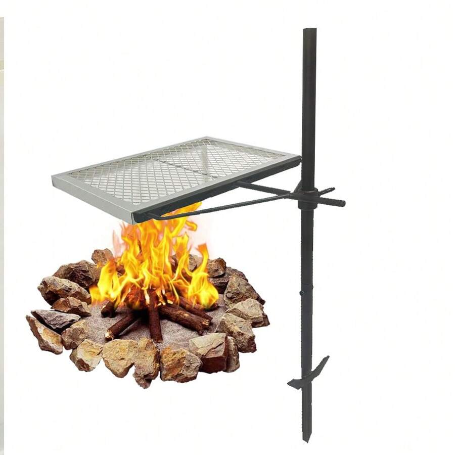 360 °   Grille de camping rota - Camping Cooking Fire Pit avis et prix