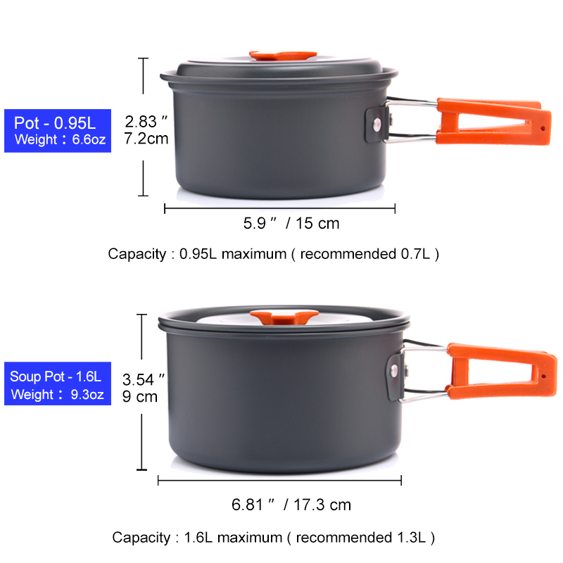 Widesea Camping ensemble d'ust - Camping Cooking Kit avis et prix