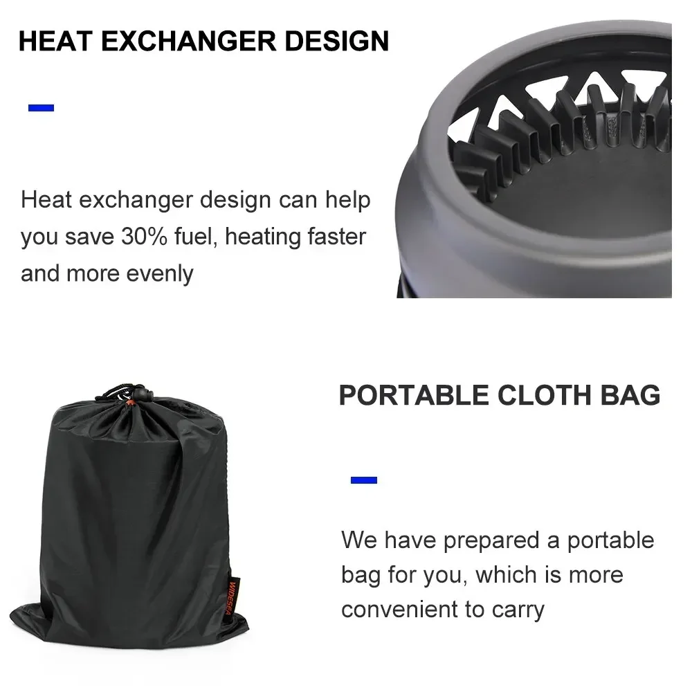 Widesea poêle brûleur Pot tour - Camping Cooking One Pot avis et prix