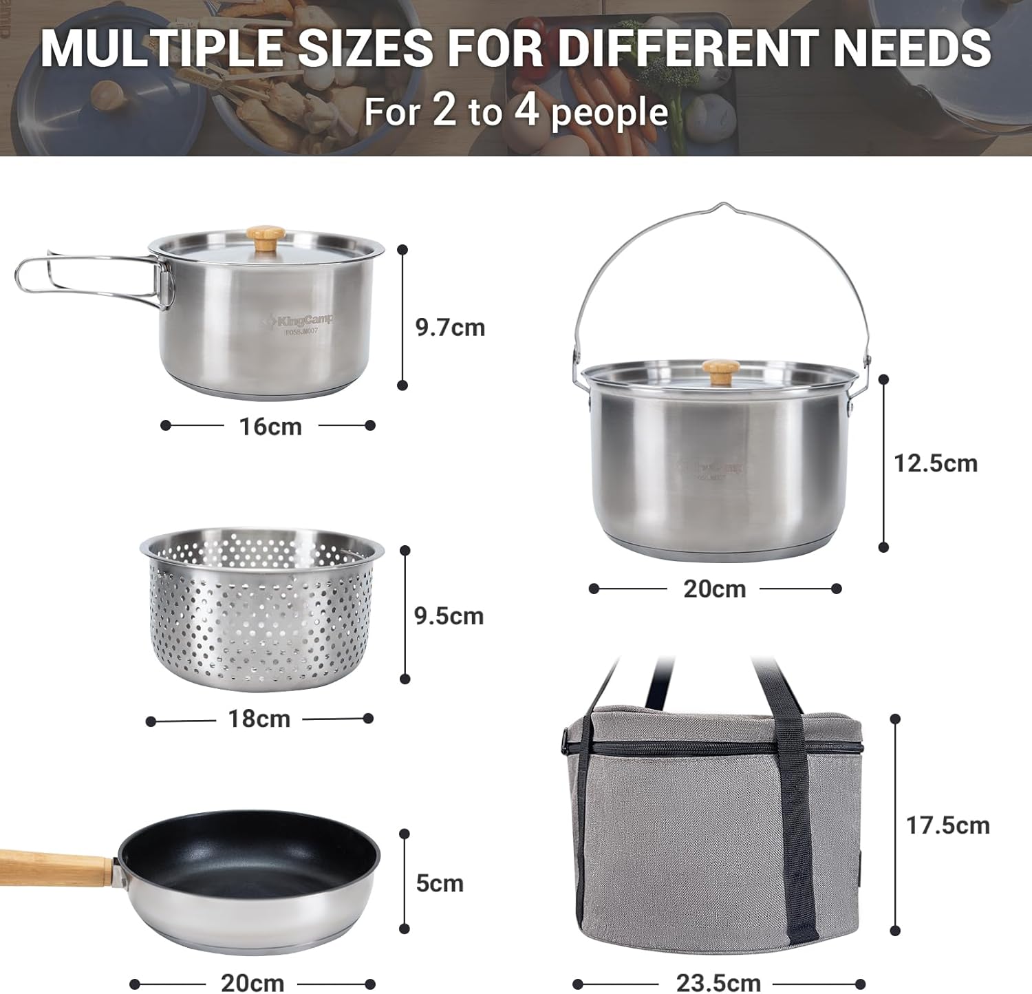 Ensemble de cuisine de camping - Camping Cooking Pots And Pans Set avis et prix