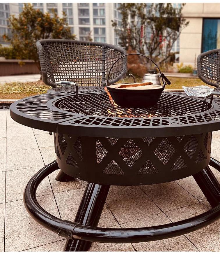 Grands foyer d'extérieur à boi - Camping Cooking Fire Pit avis et prix